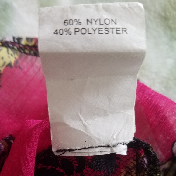 Betsey Johnson Hi Low Lacy Top w/ Cats Size Medium - Picture 8 of 8